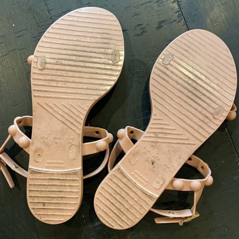 Steve Madden Pink Knob Sandals Dust Pink Summer Casual Beachy​​​​ - Picture 4 of 5
